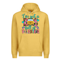Antique Gold ive got a bus full of valentine Premium Hoodie - NancyCooperArtShop