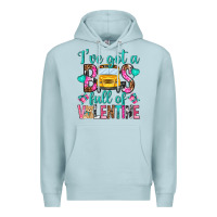 Blue Mist ive got a bus full of valentine Premium Hoodie - NancyCooperArtShop