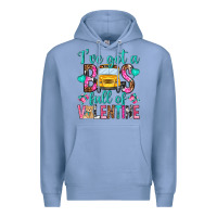 Colony Blue ive got a bus full of valentine Premium Hoodie - NancyCooperArtShop
