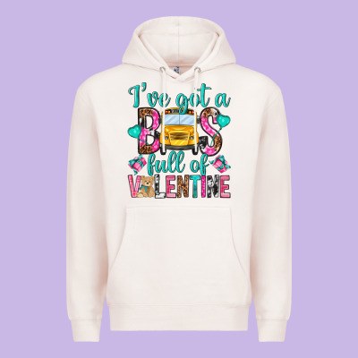 Ive Got A Bus Full Of Valentine Premium Hoodie Designed By Nancycooperartshop