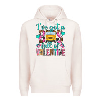Pale Pink ive got a bus full of valentine Premium Hoodie - NancyCooperArtShop