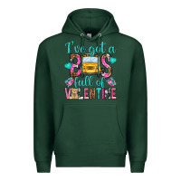 Sports Green ive got a bus full of valentine Premium Hoodie - NancyCooperArtShop