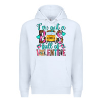 White ive got a bus full of valentine Premium Hoodie - NancyCooperArtShop