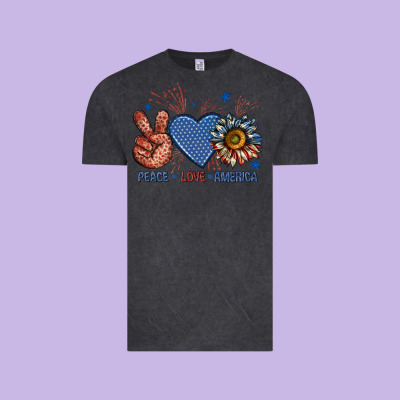 Vintage Tee peace love america billie wilder