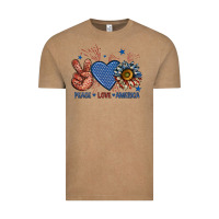 Vintage Coffee peace love america billie wilder Vintage Tee - texasbilliewilder