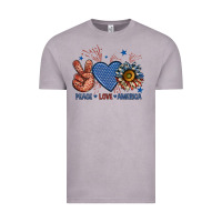Vintage Zinc peace love america billie wilder Vintage Tee - texasbilliewilder