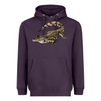 Plum crocodile Heavyweight Hoodie - LillyAllenDesigns