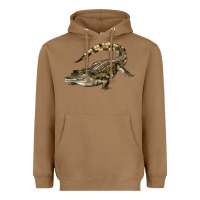 Toasted Coconut crocodile Heavyweight Hoodie - LillyAllenDesigns