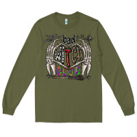 Army Green bad witch club Long Sleeve Tee - CowhideDigitalArt