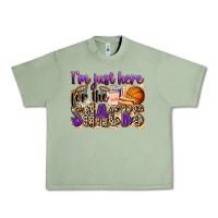 Oil Green i'm just here for the snacks basketball Urban Heavy Tee - Zillion Design Studio
