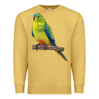 Antique Gold Neophema Parrot Premium Sweatshirt - LillyAllenDesigns