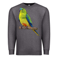 Charcoal Heather Neophema Parrot Premium Sweatshirt - LillyAllenDesigns