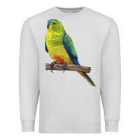 Dove Grey Neophema Parrot Premium Sweatshirt - LillyAllenDesigns
