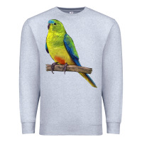 Heather Grey Neophema Parrot Premium Sweatshirt - LillyAllenDesigns