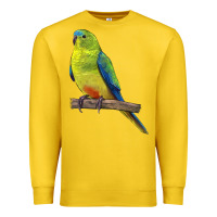 Lemon Neophema Parrot Premium Sweatshirt - LillyAllenDesigns