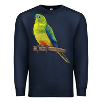 Navy Neophema Parrot Premium Sweatshirt - LillyAllenDesigns