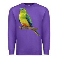 Purple Neophema Parrot Premium Sweatshirt - LillyAllenDesigns
