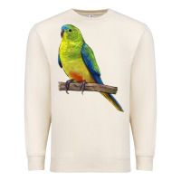 Sandshell Neophema Parrot Premium Sweatshirt - LillyAllenDesigns