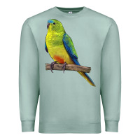 Seafoam Neophema Parrot Premium Sweatshirt - LillyAllenDesigns