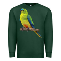Sports Green Neophema Parrot Premium Sweatshirt - LillyAllenDesigns