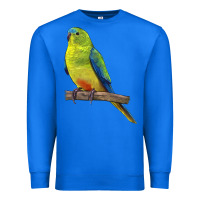 True Royal Neophema Parrot Premium Sweatshirt - LillyAllenDesigns