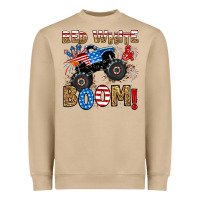 Mushroom red white boom monster truck Heavyweight Sweatshirt - RanaPortraitStore