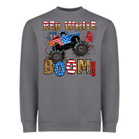 Storm red white boom monster truck Heavyweight Sweatshirt - RanaPortraitStore