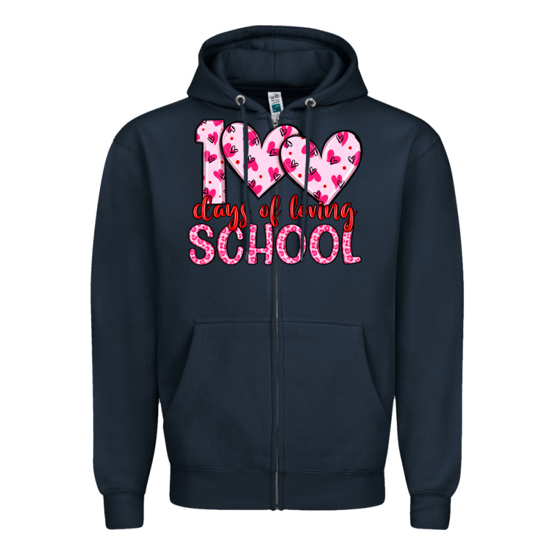 100 Days Of Loving School Zipper Hoodie by Artiststas | Teevron