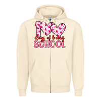 Sandshell 100 days of loving school Zipper Hoodie - Artiststas