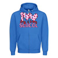 True Royal 100 days of loving school Zipper Hoodie - Artiststas