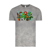 Cloud Rock christmas trees with soccer Vintage Tee - Zillion Design Studio