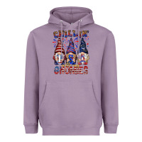 Lavender Chilling with my gnomies with usa Heavyweight Hoodie - NancyCooperArtShop