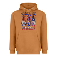 Meerkat Chilling with my gnomies with usa Heavyweight Hoodie - NancyCooperArtShop