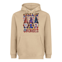 Mushroom Chilling with my gnomies with usa Heavyweight Hoodie - NancyCooperArtShop