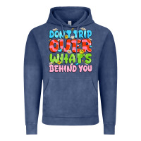 Vintage Denim don't trip over what's behind you Vintage Hoodie - JahusDesignShop