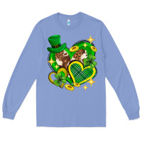 Colony Blue St. Patrick's Day lucky heart Long Sleeve Tee - Neo Western