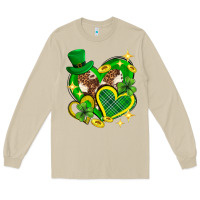 Mushroom St. Patrick's Day lucky heart Long Sleeve Tee - Neo Western