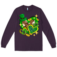 Plum St. Patrick's Day lucky heart Long Sleeve Tee - Neo Western