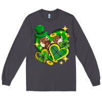 Smoke St. Patrick's Day lucky heart Long Sleeve Tee - Neo Western