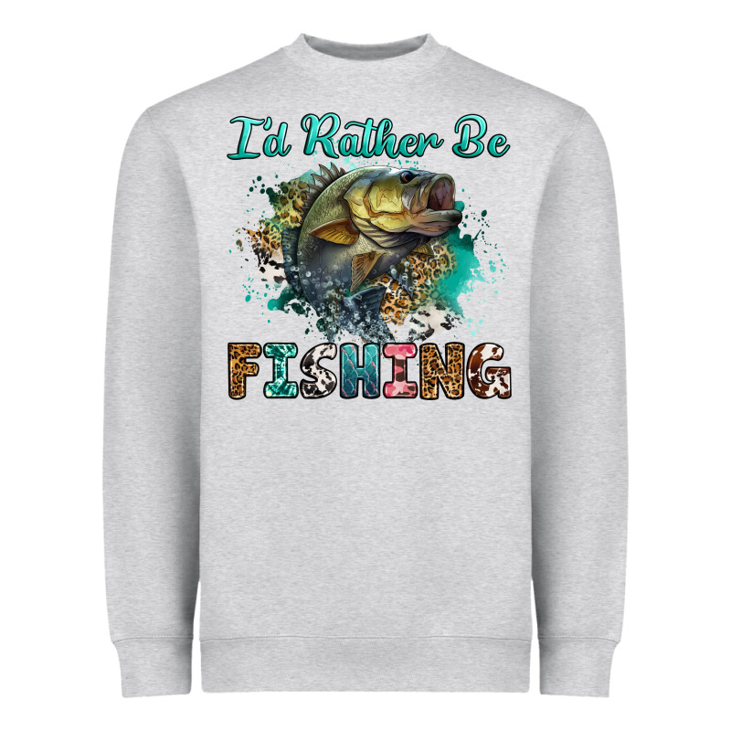 I'd Rather Be Fishing Heavyweight Sweatshirt by RanaPortraitStore | Teevron