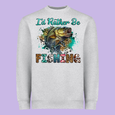 Heavyweight Sweatshirt i'd rather be fishing