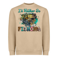 Mushroom i'd rather be fishing Heavyweight Sweatshirt - RanaPortraitStore