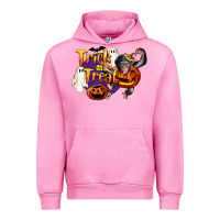 Fuchsia Pink Trick Or Treat Chimpanzee Urban Hoodie - LillyAllenDesigns