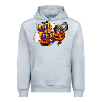 Heather Grey Trick Or Treat Chimpanzee Urban Hoodie - LillyAllenDesigns