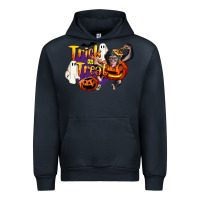 Navy Trick Or Treat Chimpanzee Urban Hoodie - LillyAllenDesigns