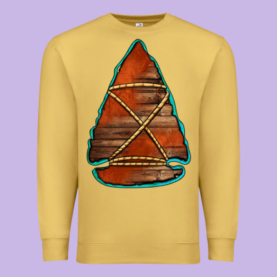 Wooden Arrowhead Premium Sweatshirt Designed By Jasminsmagicworld