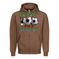 Chestnut i kicked 100 days of school Zipper Hoodie - Artiststas