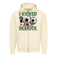 I Kicked 100 Days Of School Zipper Hoodie | Teevron