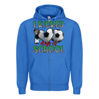 True Royal i kicked 100 days of school Zipper Hoodie - Artiststas