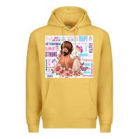 Antique Gold positive affirmations girl Premium Hoodie - MaliasSmallBusiness